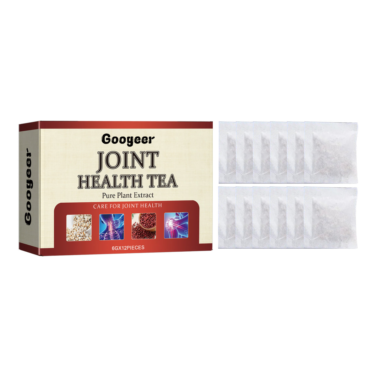 Googeer Joint Care Tea - Relieve Pain in Knees, Shoulders, Neck, & Back, Body Care Tea Bags