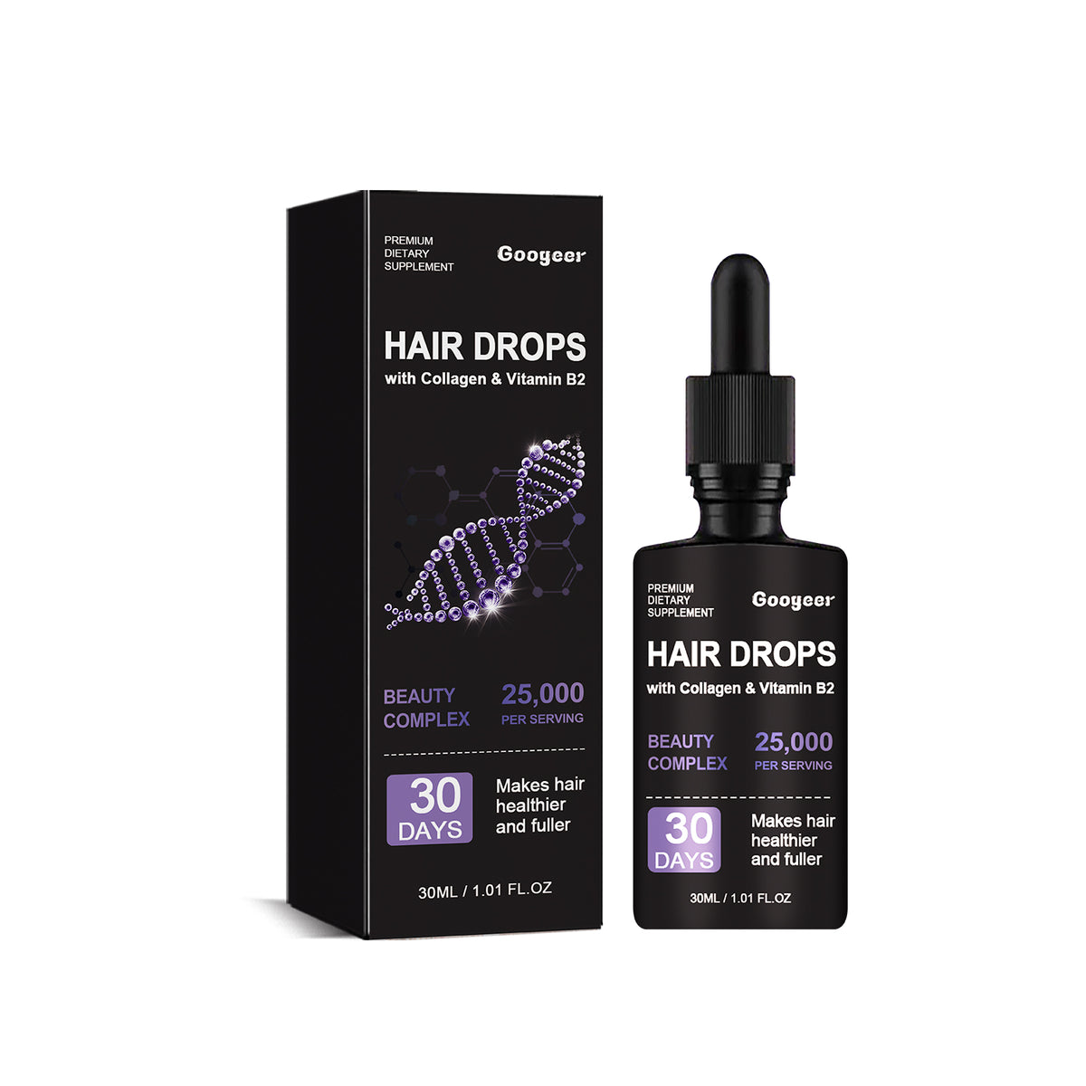 Googeer Hair Follicle Growth Drops - Repair Follicles, Nourish Roots, Thicken & Strengthen Hair Care