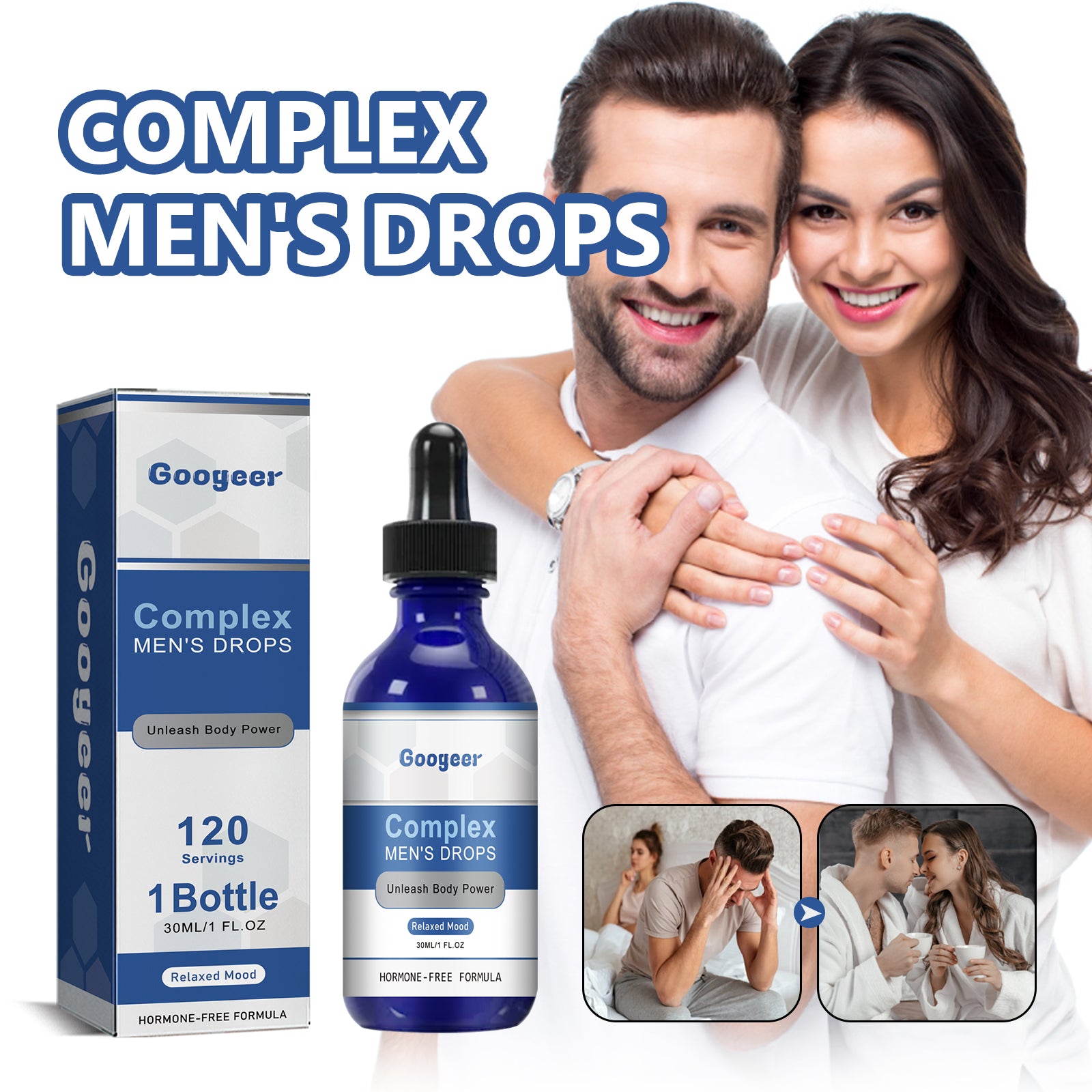 Googeer Male Enhancement Drops - Release Body Energy, Strengthen Stamina, Male Oral Supplement