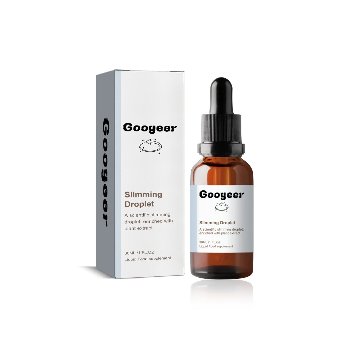 Googeer Body Shaping Drops - Tighten Skin, Reduce Abdominal Fat, Shape Waist & Body, Oral Fitness Drops