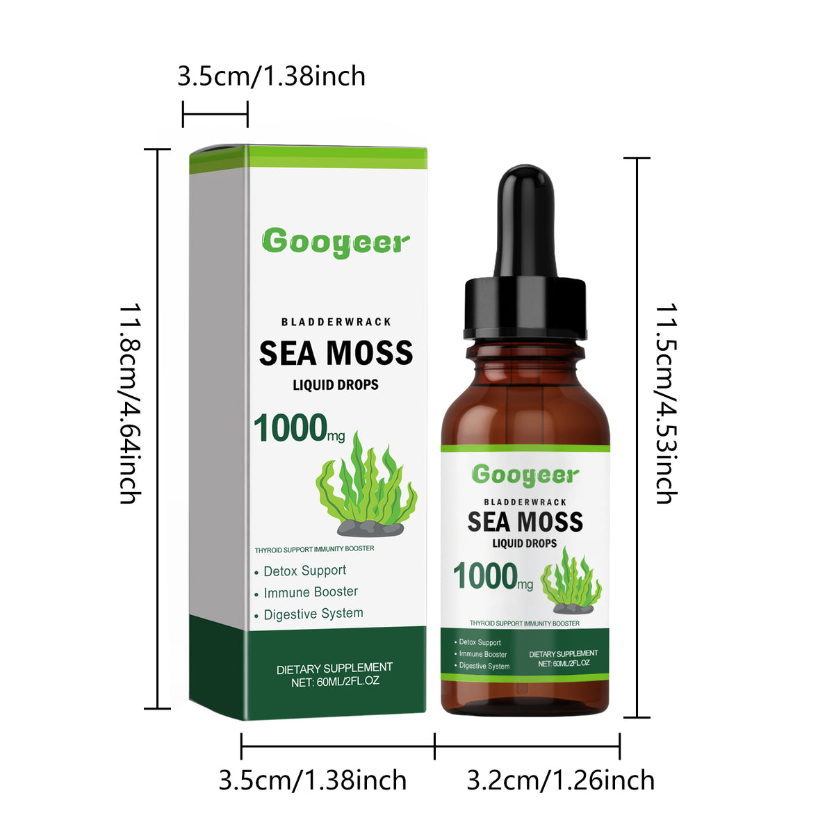 Googeer Dietary Supplement (Oral) Relieve Physical Fatigue, Discomfort, Improve Skin Elasticity, Anti-Aging, Firm Skin