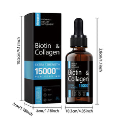 Googeer Dietary Supplement Drops Lighten Fine Lines, Wrinkles, Nourish Hair, Repair Nails, Thicken & Brighten Nails