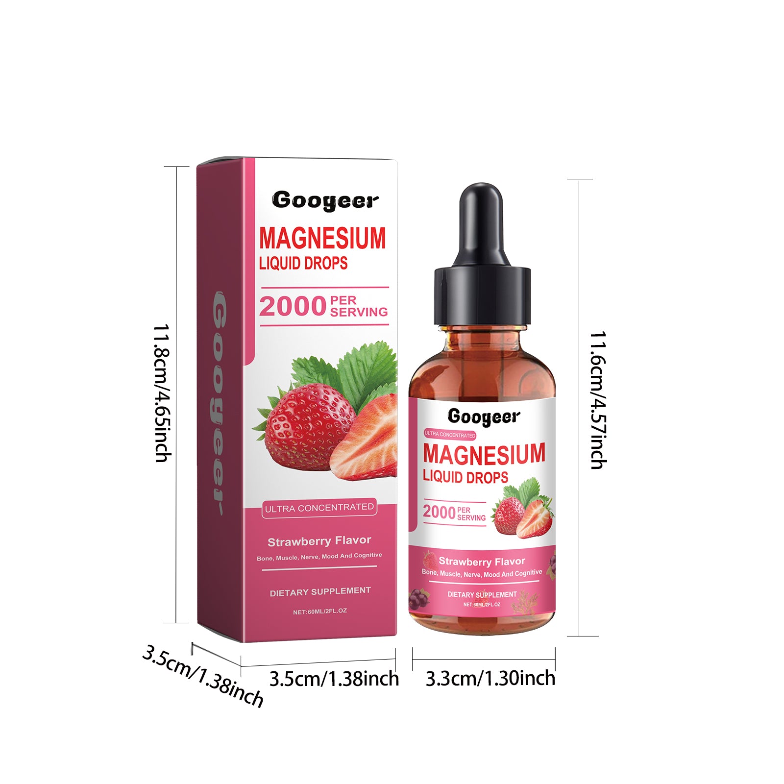 Googeer Dietary Supplement Drops Relieve Physical Discomfort, Tension, Fatigue, Supplement Body Nutrition, Care Drops