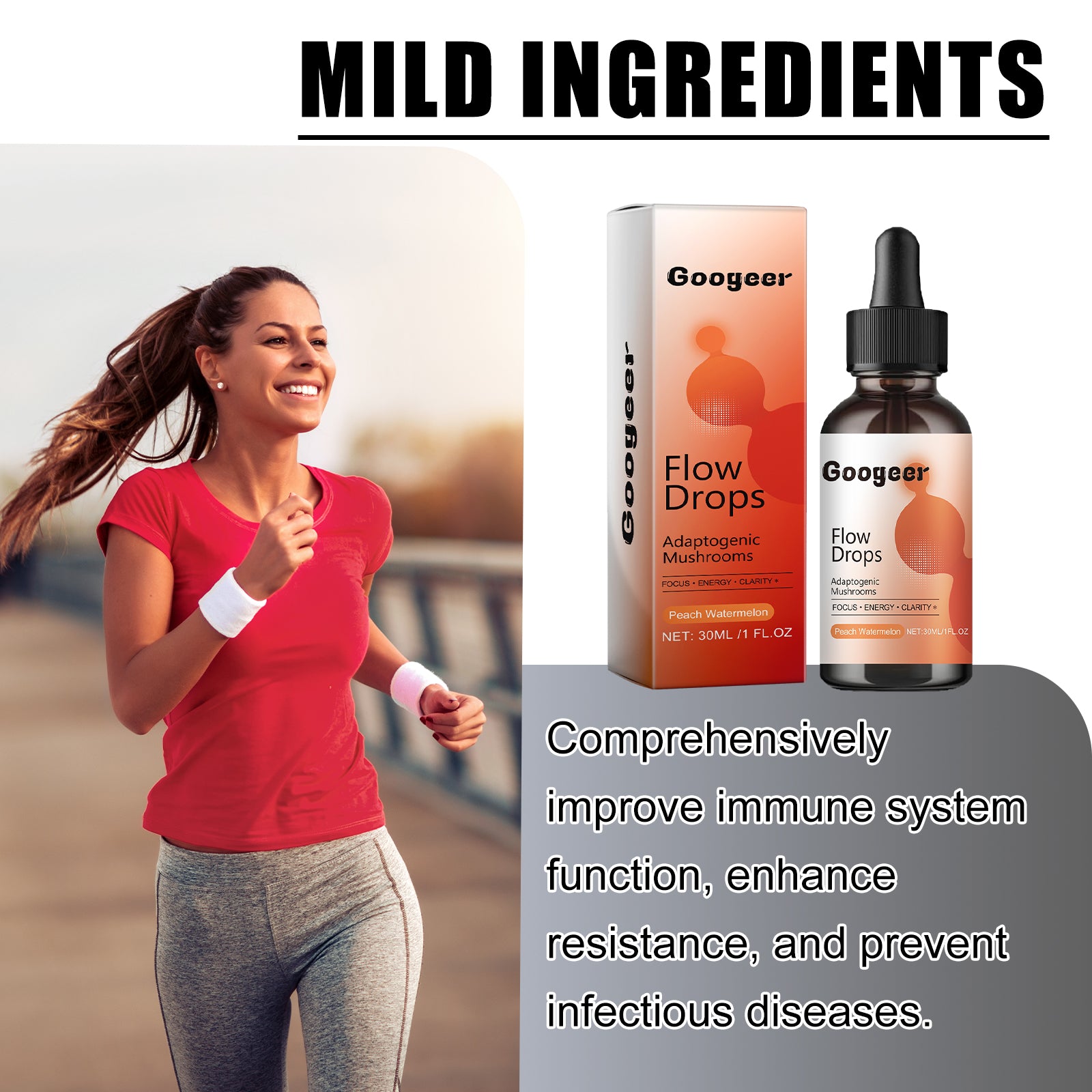 Googeer Body Enhancement Drops Relieve Physical Fatigue, Boost Energy, Enhance Stamina, Health Care Drops