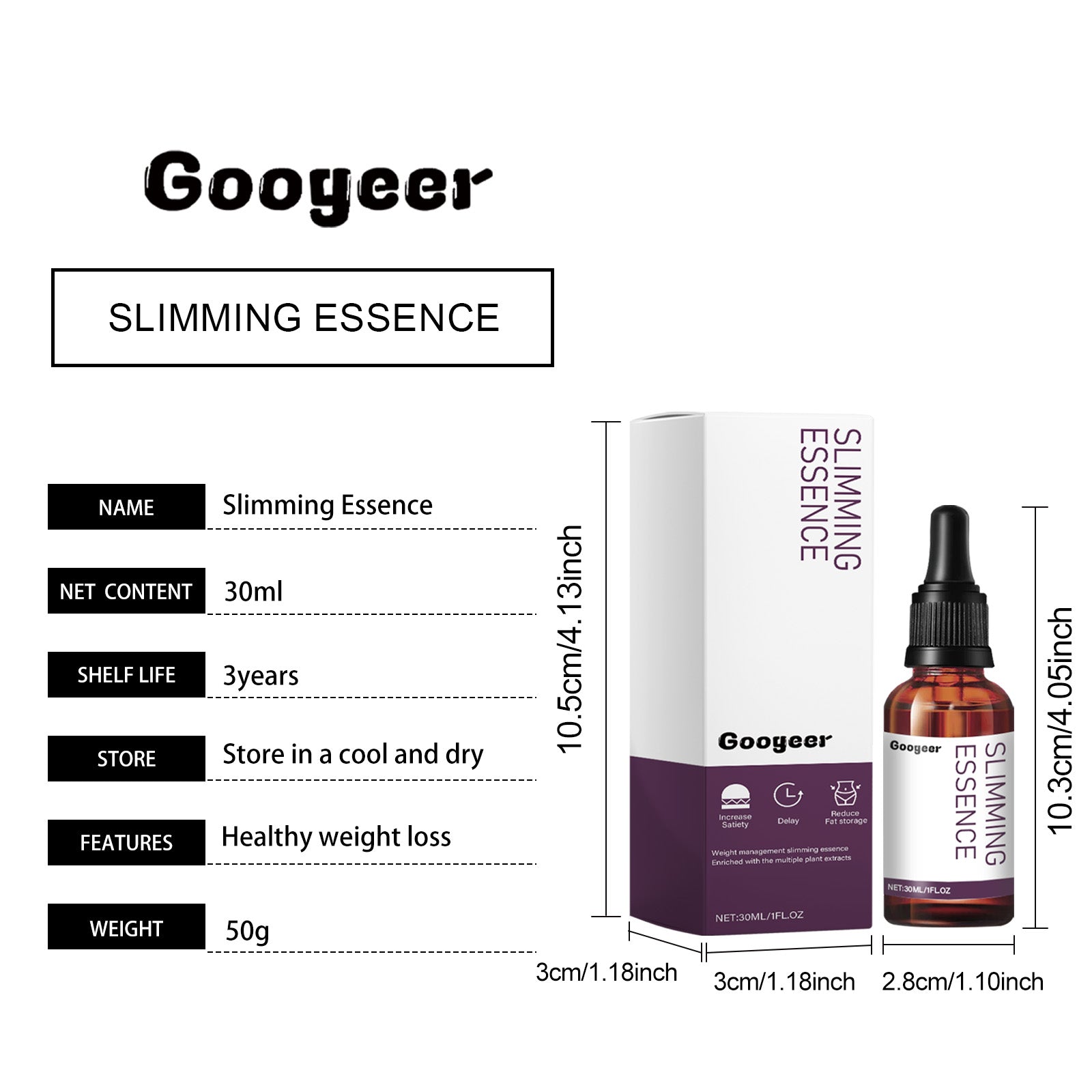 Googeer Shaping Drops Tighten Thighs, Arms, Abdomen, Show Off Curves Body Shaping Drops