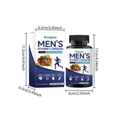 Googeer Men's Multivitamin Capsules Men's Comprehensive Vitamin Nutrition Capsules Supplement Essential Nutrients