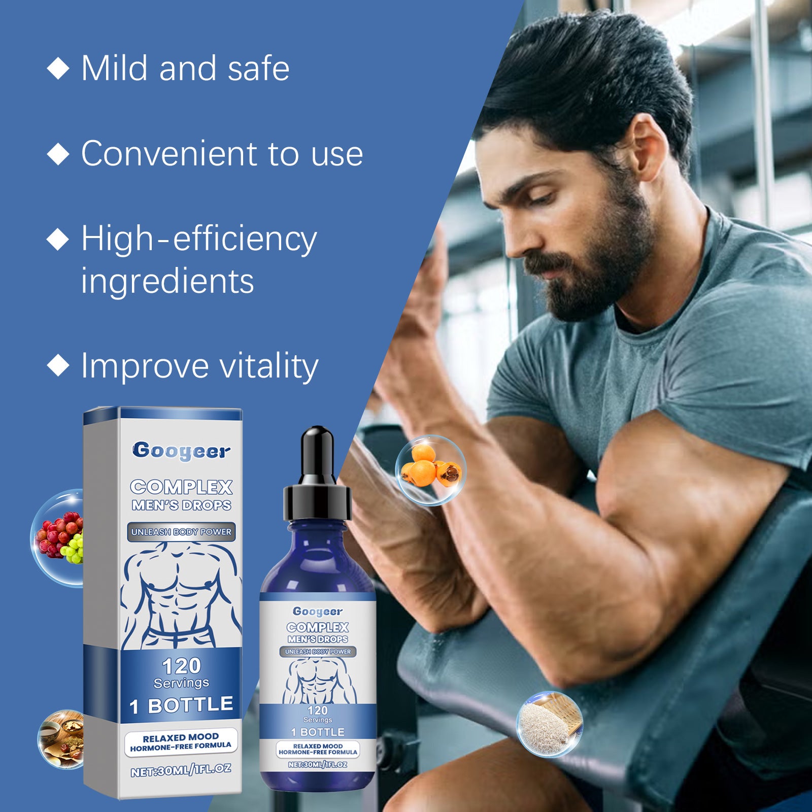 Googeer Body Care Drops Supplement Drops Men's Body Care