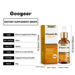 Googeer Dietary Supplement Drops Vitamins Enhance Vitality, Boost Energy, Strengthen Immunity, Maintain Joint & Muscle Health