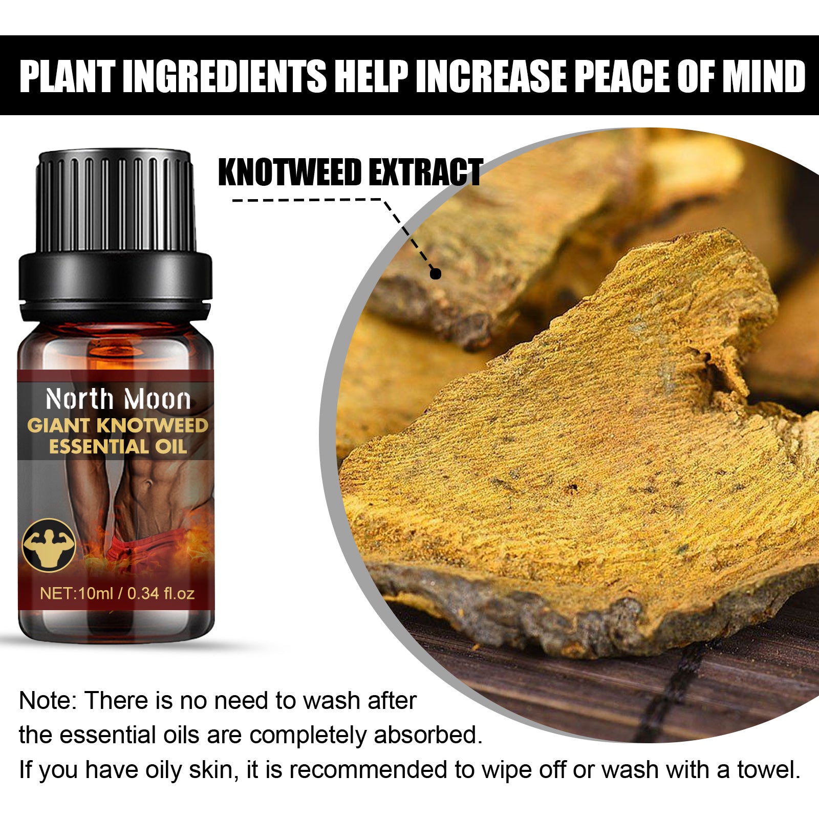 Men's Strengthening Massage Oil: Body Care External Essential Oil, Enhancing Physical Strength and Endurance