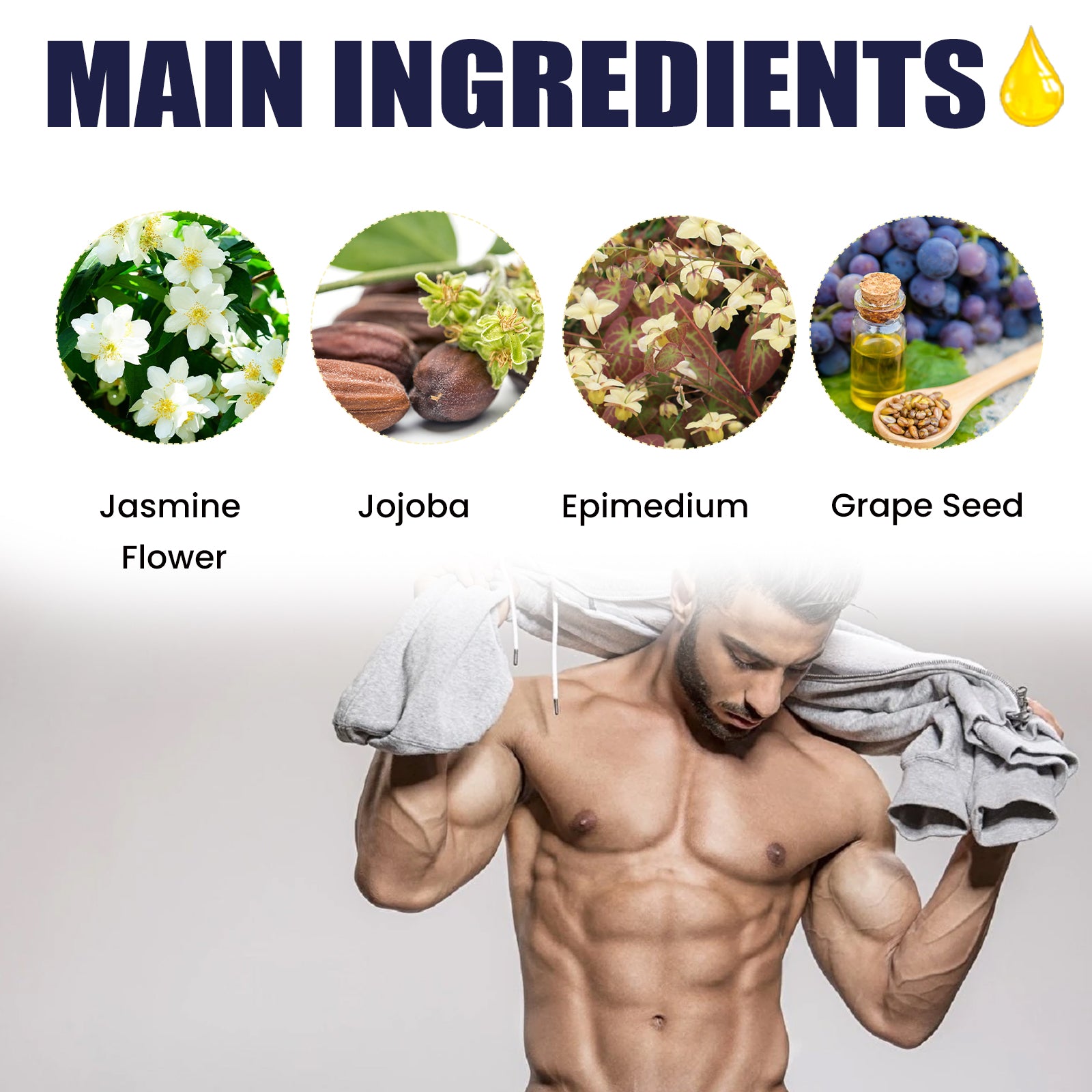 Penis Enlargement Massage Oil: Men's Intimate Massage, Delay and Enlargement Care Essential Oil