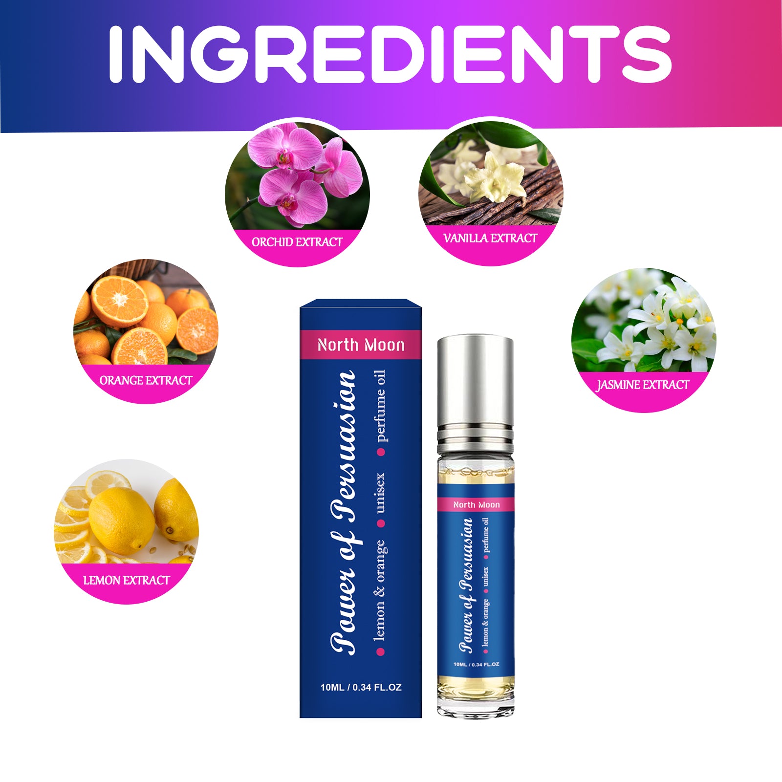 Charming Roller Perfume: Fresh, Niche, Long-lasting Fragrance, Couple's Dating Atmosphere Perfume