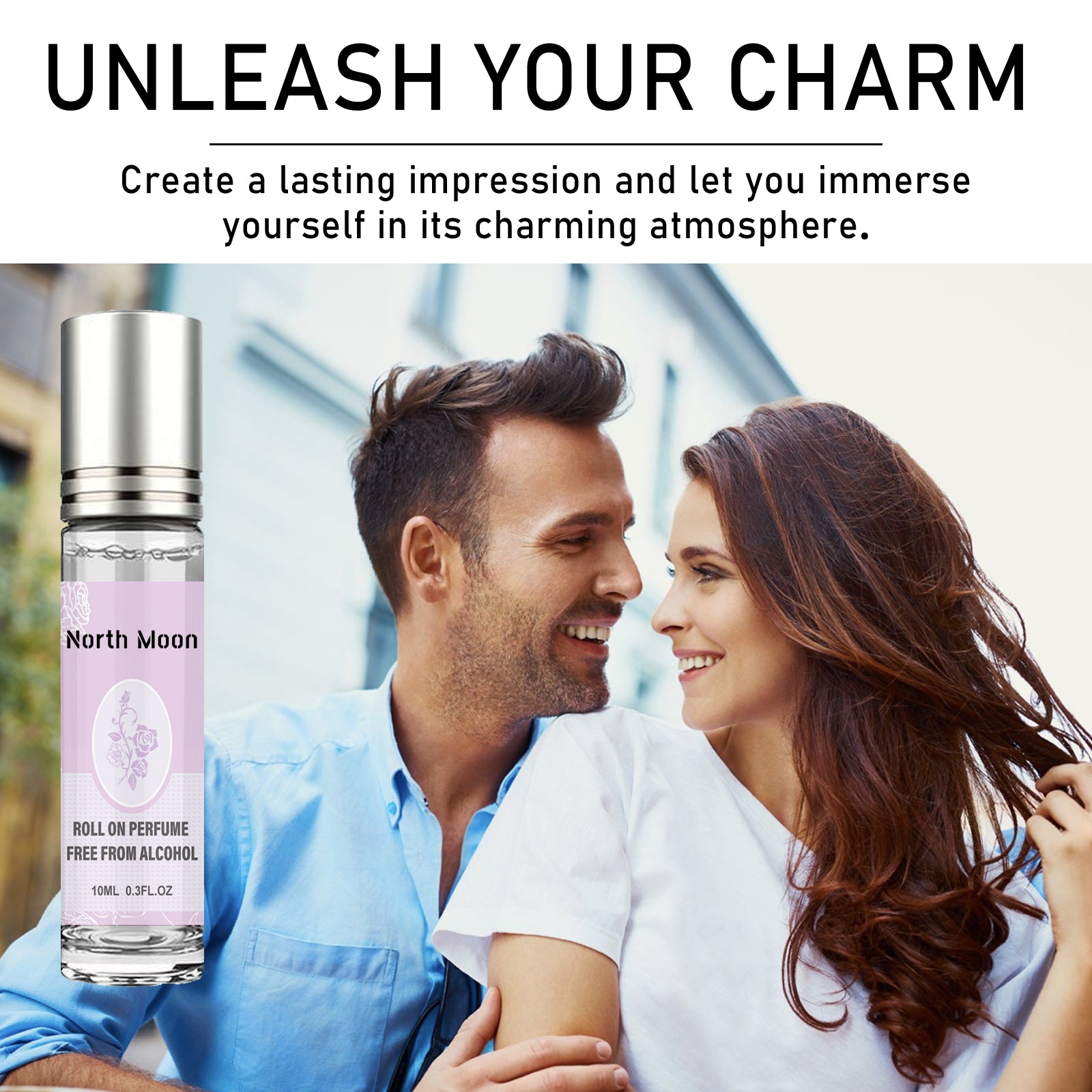 Charming Roller Perfume: Natural Freshness, Light Scent, Long-lasting Fragrance, Couple's Dating Perfume