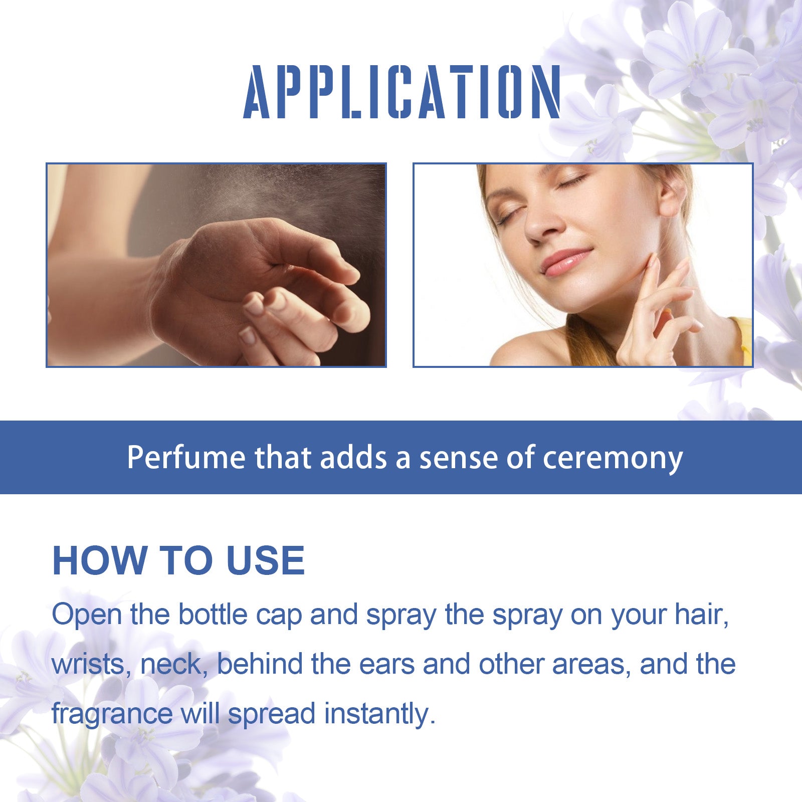 Violet Perfume Spray: Fresh and Light, Long-lasting Fragrance