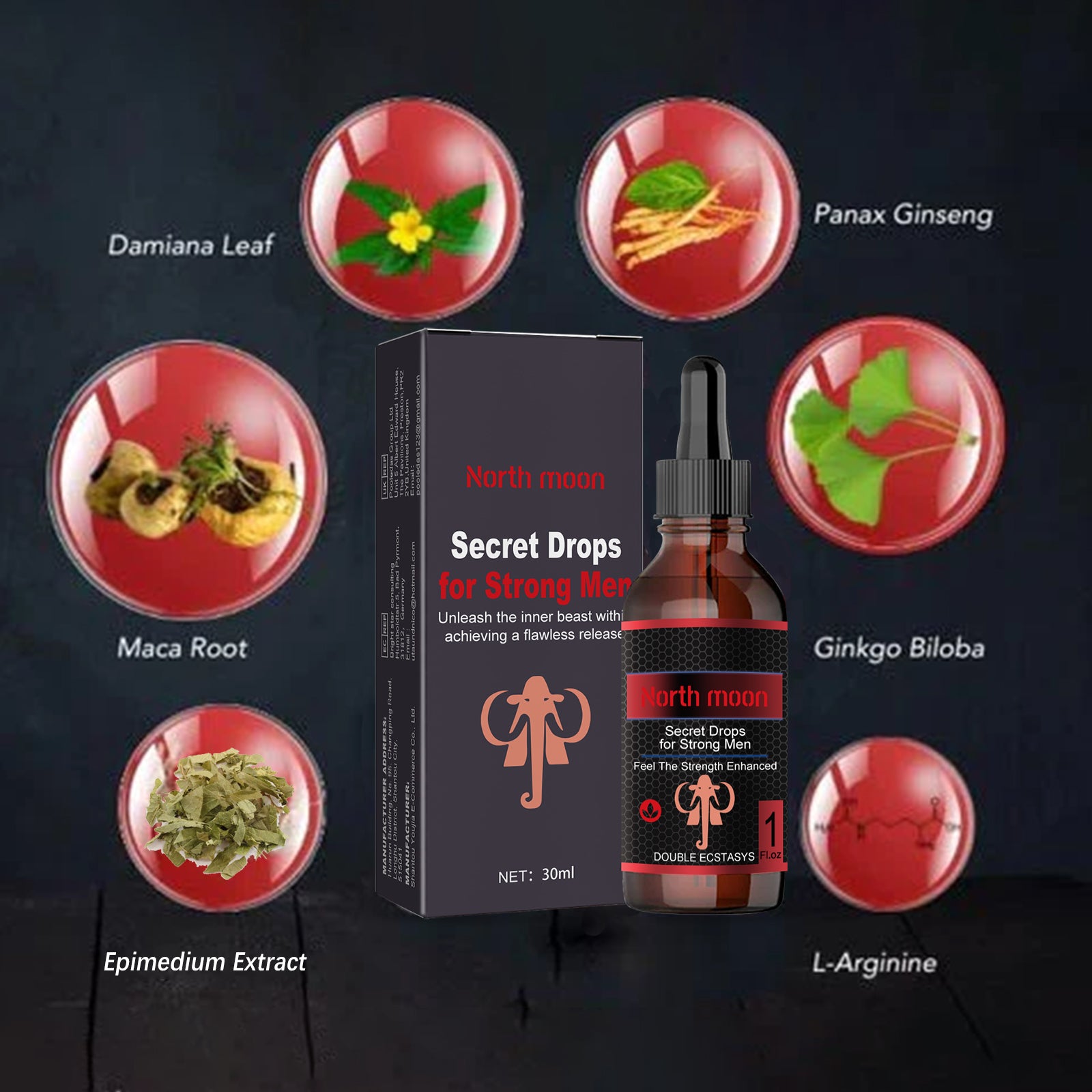 Men's Care Drops: Men's Body Maintenance, Strengthening Vitality, Relaxing Massage Essential Oil
