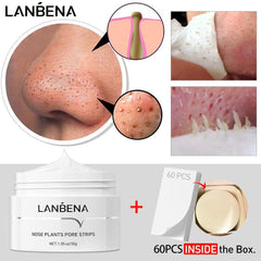 LANBENA White Nose Mask with 60 Sheets