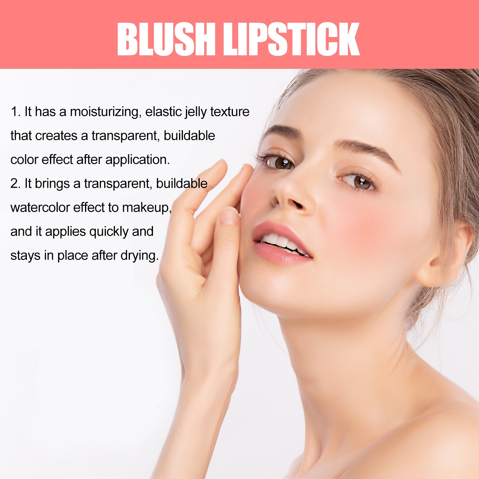 Jelly Blush & Lip Tint Stick Red Color