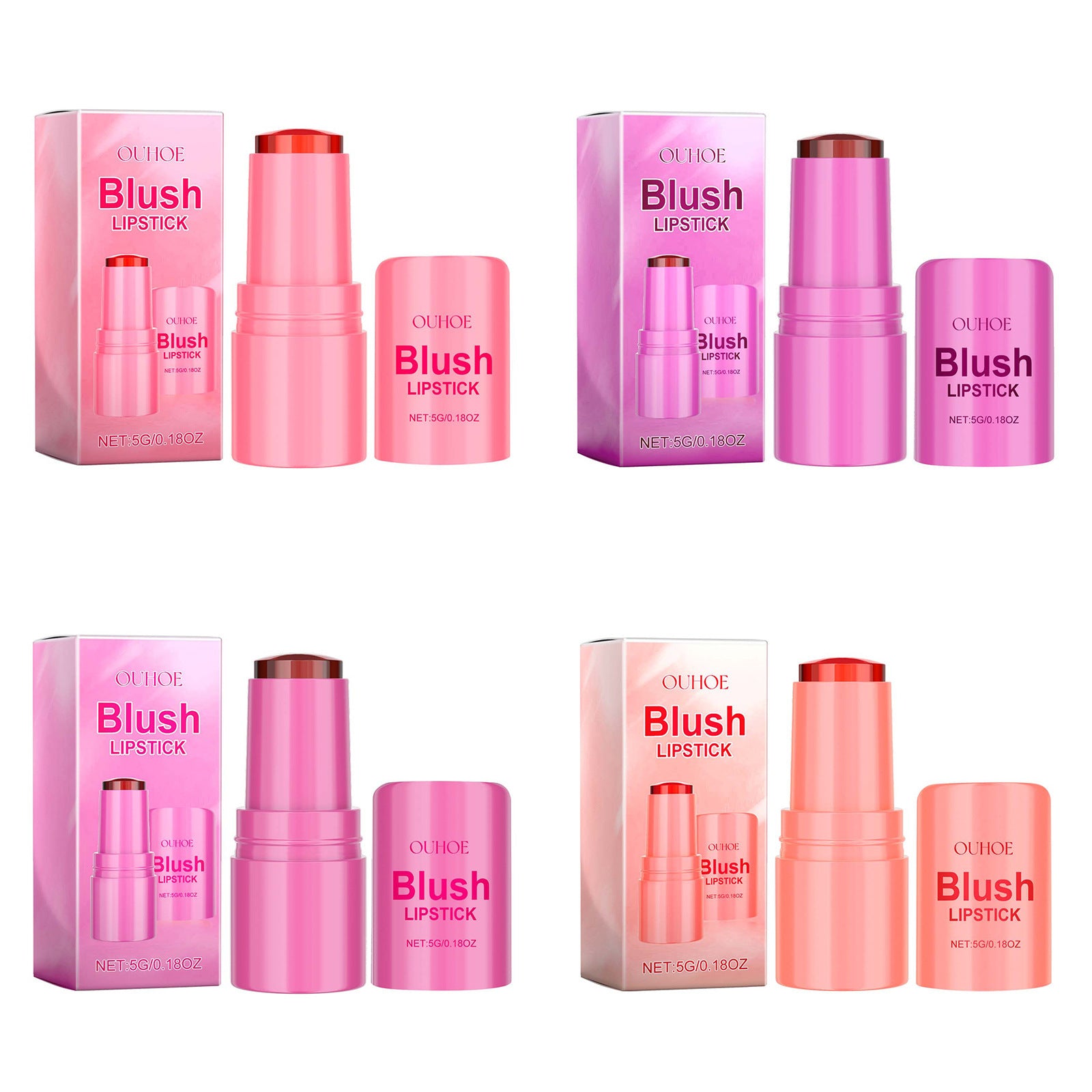 Jelly Blush & Lip Tint Stick Coral Color