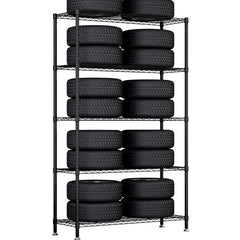 Modular metal household shelving unit