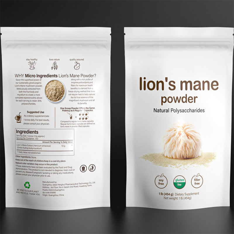 Lion's mane mushroom powder (or Hericium erinaceus powder)