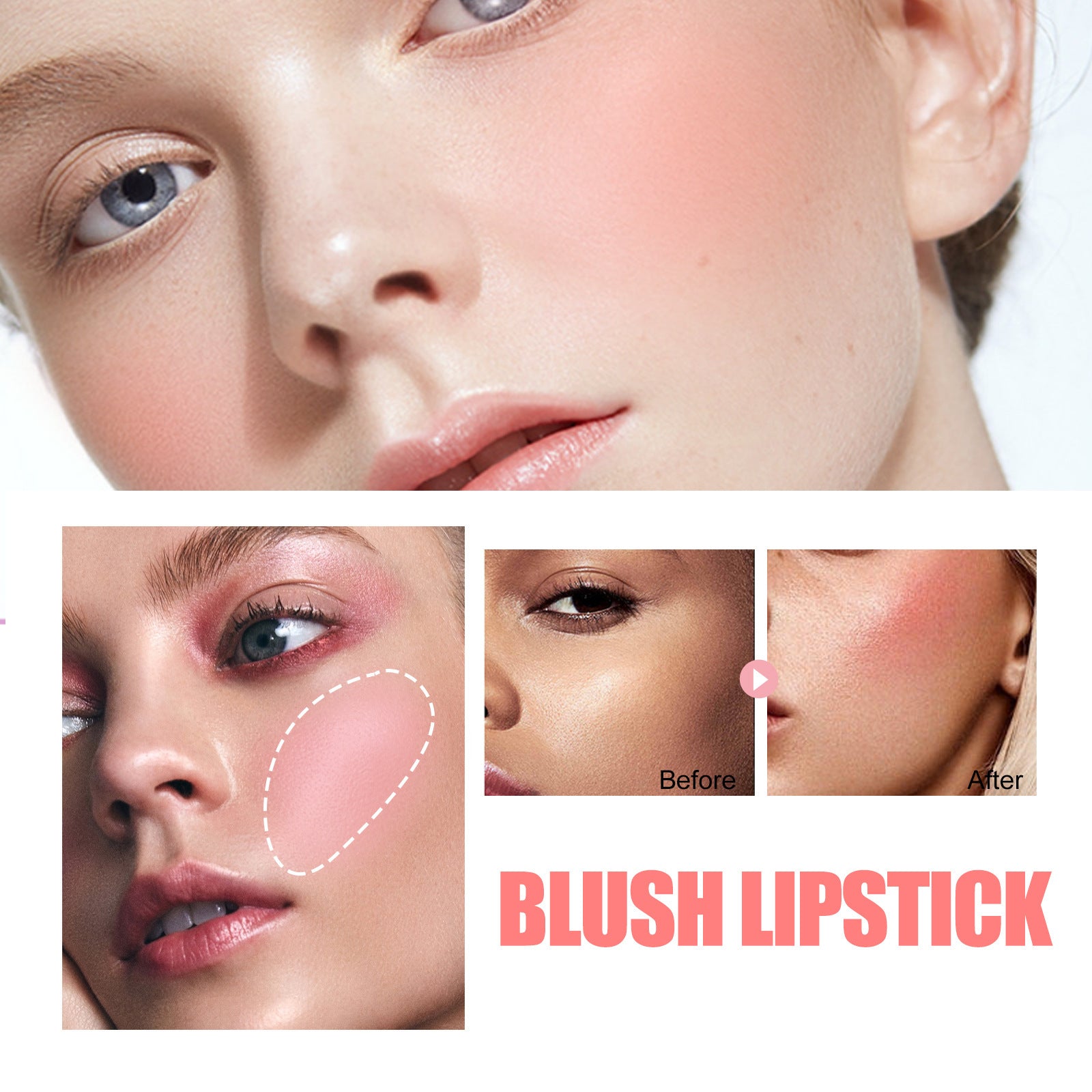 Jelly Blush & Lip Tint Stick Red Color