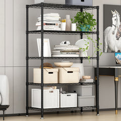 Modular metal household shelving unit