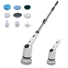 cleaning brush with a long, extendable handle
