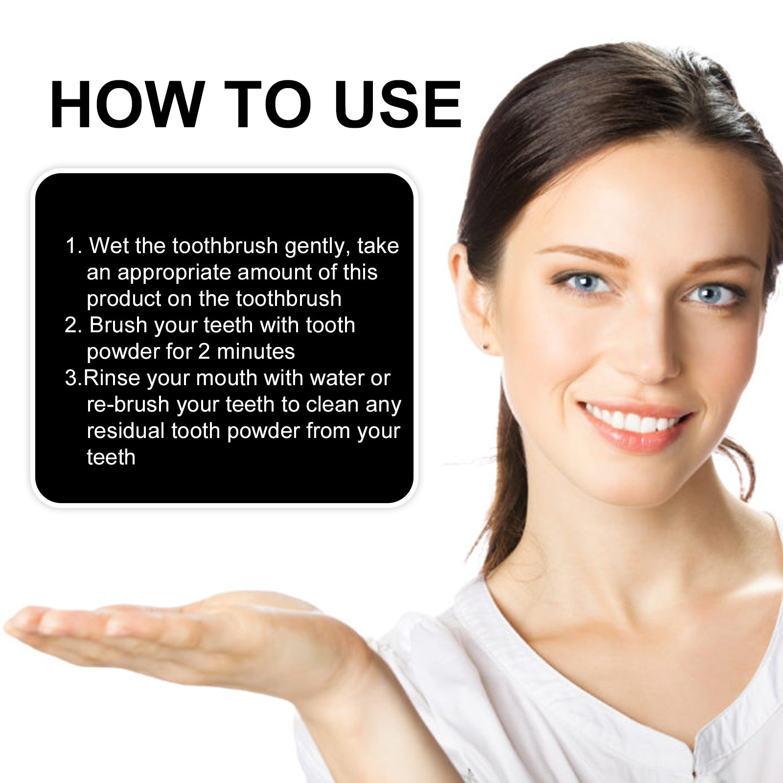 Activated Charcoal Teeth Whitening Powder - Whitens teeth