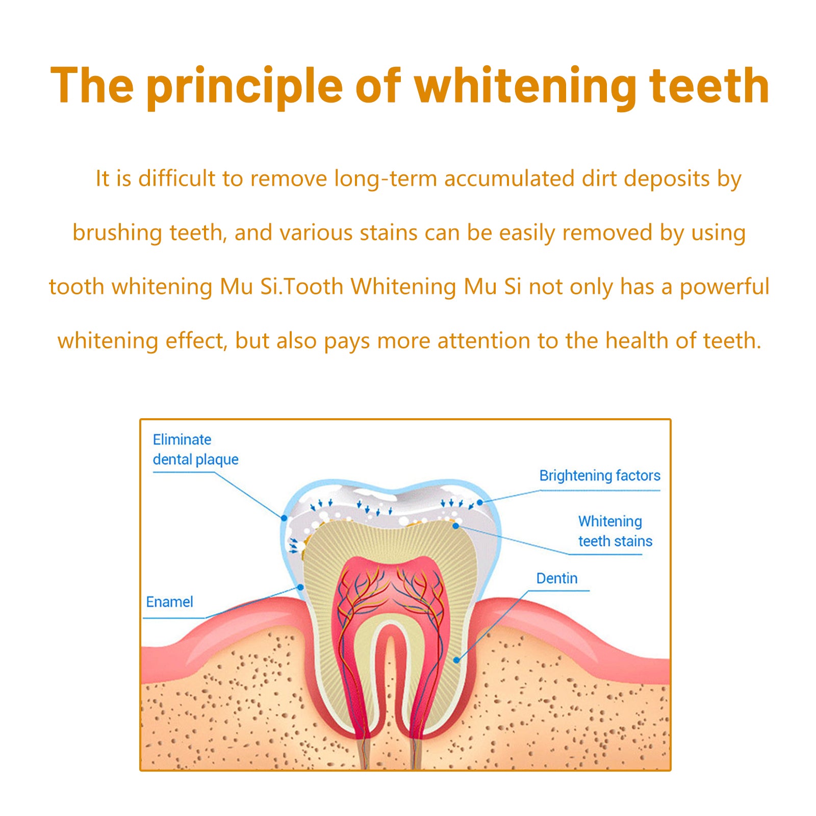 Teeth Whitening Mousse - Cleans dental stains