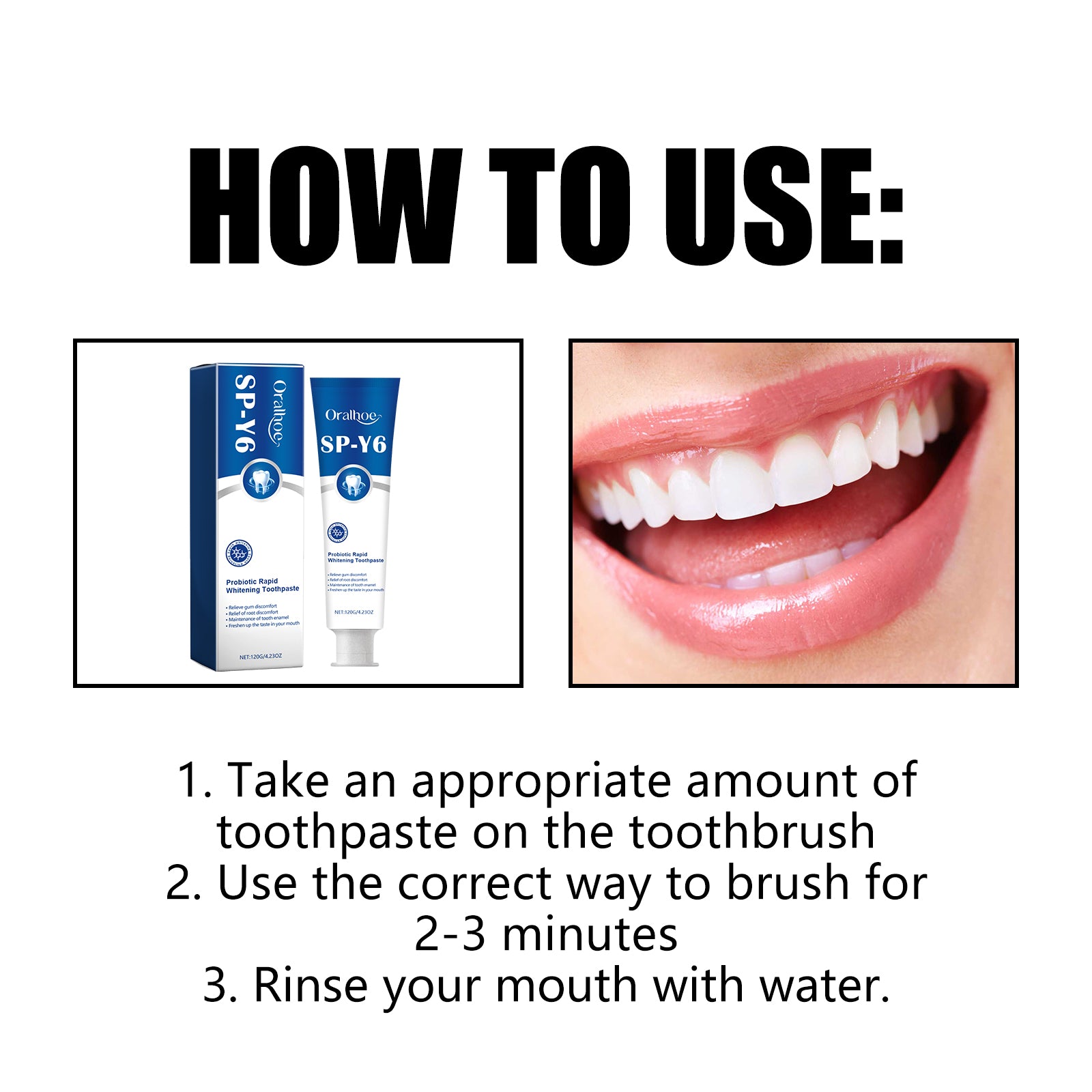 Probiotic Whitening Toothpaste - Freshens breath