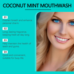 Coconut Mint Mouthwash - Removes dental stains