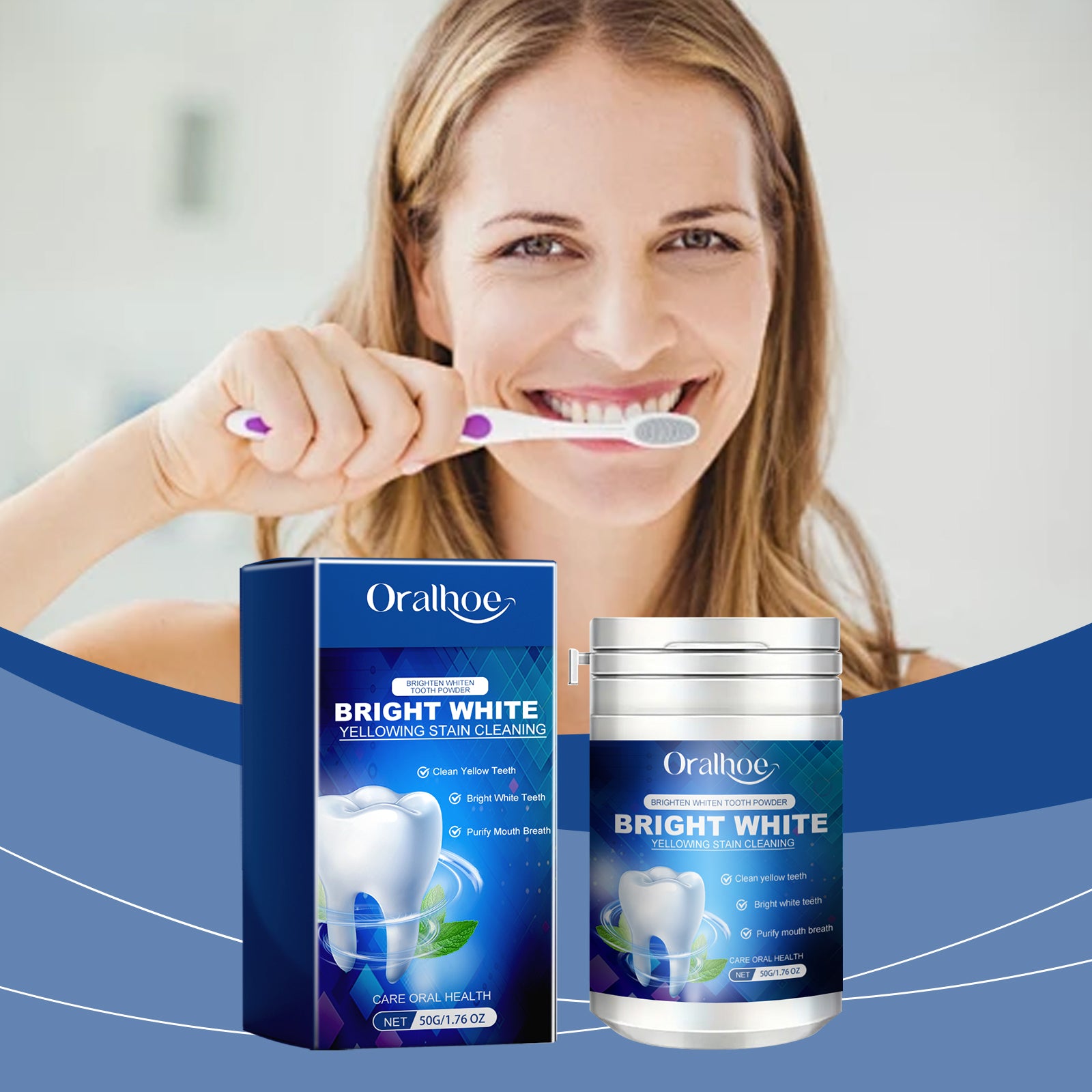 Teeth Whitening Dental Powder - Whitens teeth