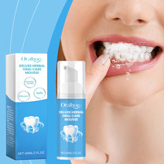 Oral Whitening Dental Mousse - Cleanses teeth