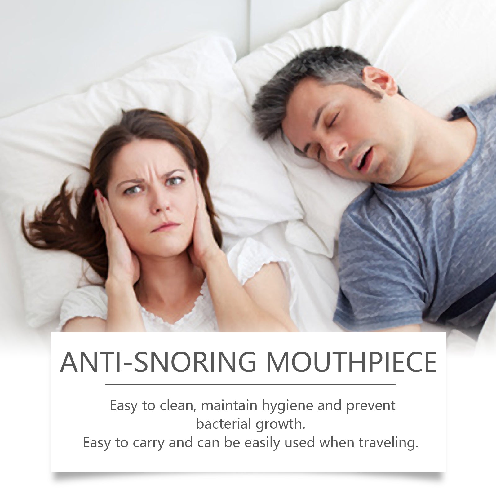 Anti-Snoring Dental Appliance - Prevents snoring at night for a peaceful sleep.