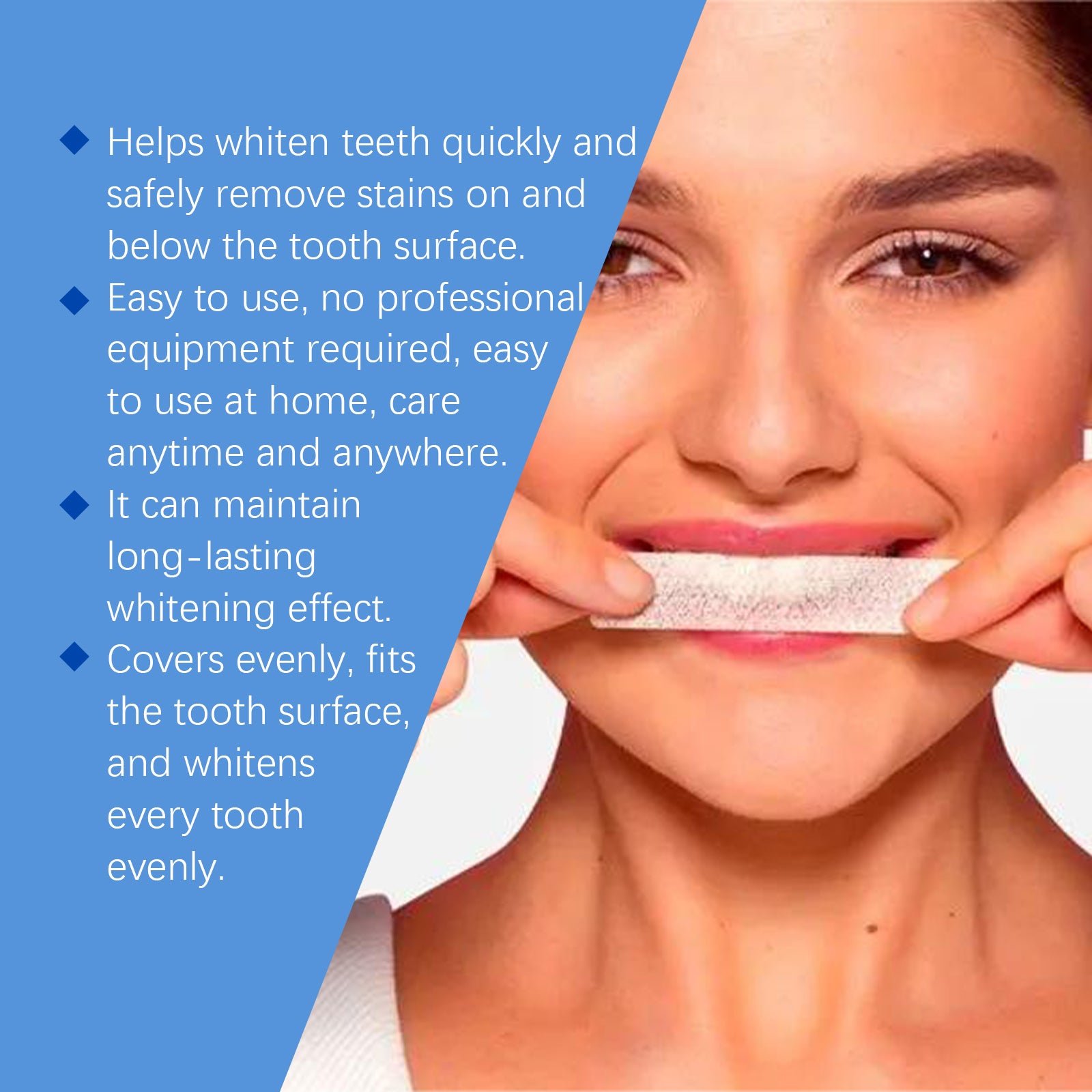 Teeth Whitening Strips - Deep cleans and whitens teeth for oral care