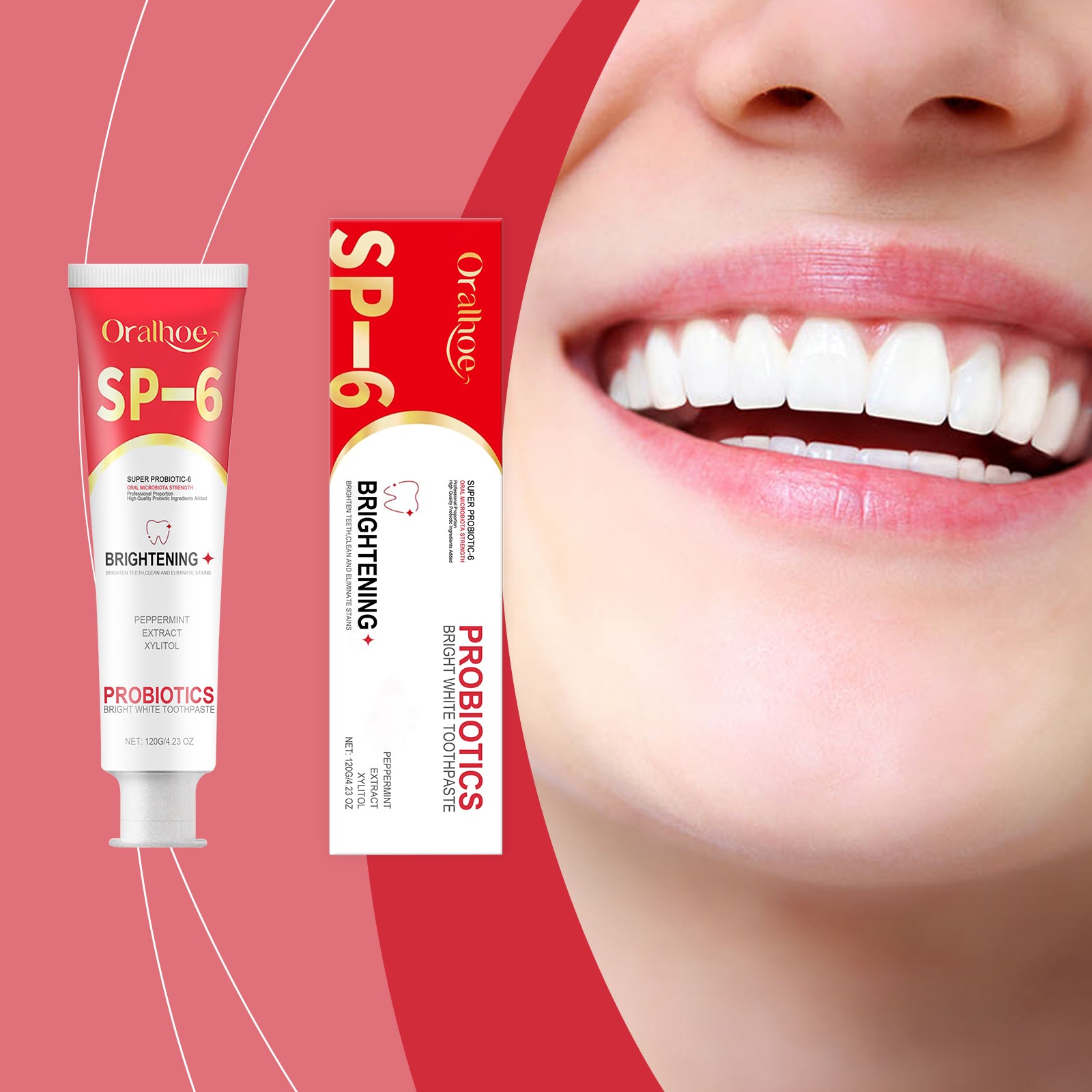 Probiotic Whitening Toothpaste - Cleanses teeth