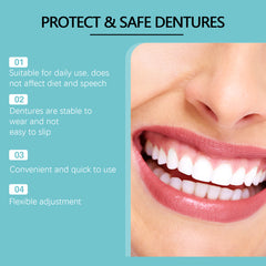 Adjustable Dental Appliance - Comfortable and natural temporary tooth replacement and gap corrector.