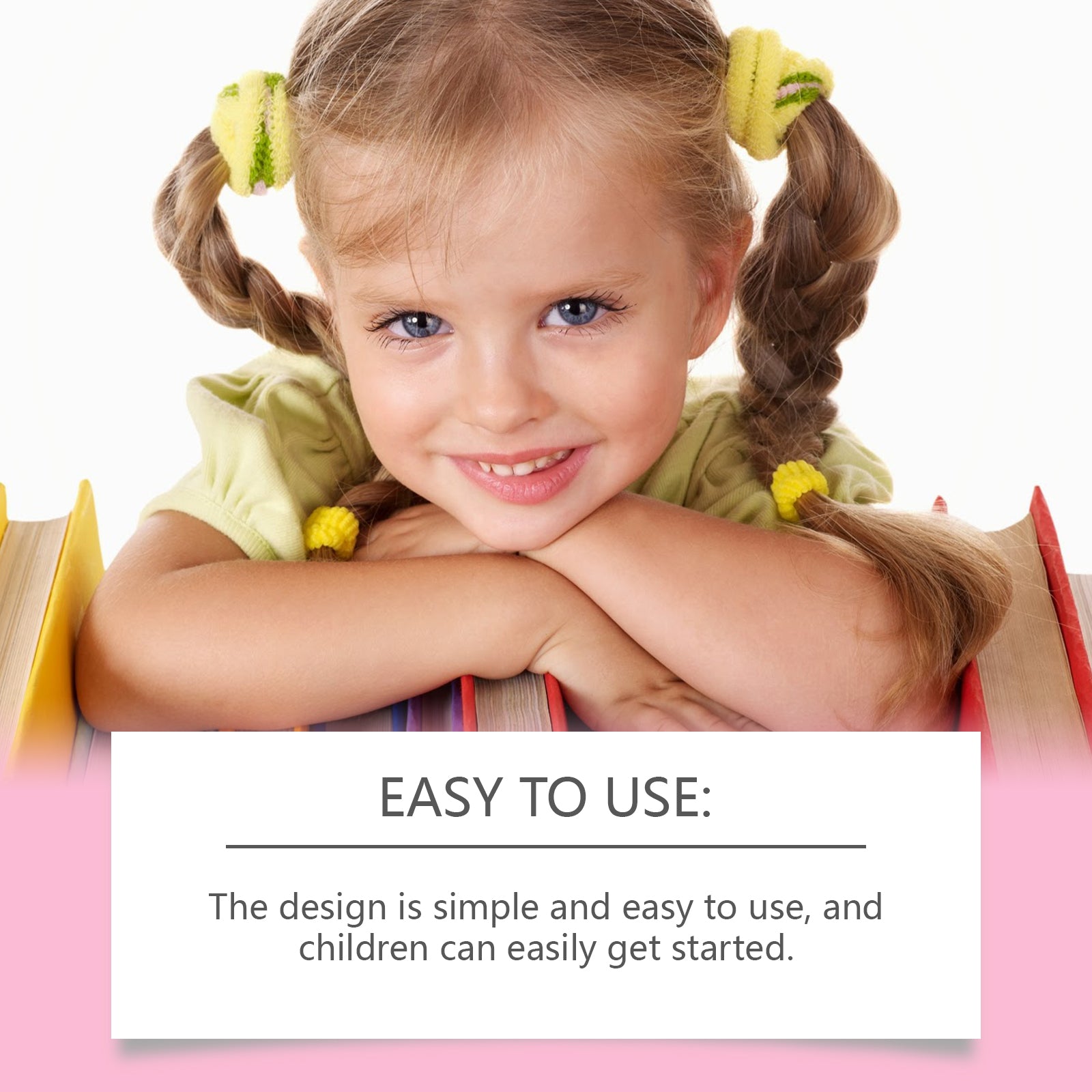 Wiieey Children's Makeup Set Gift Box, Enjoyable Play for Girls with Lipstick, Eyeshadow, and Makeup