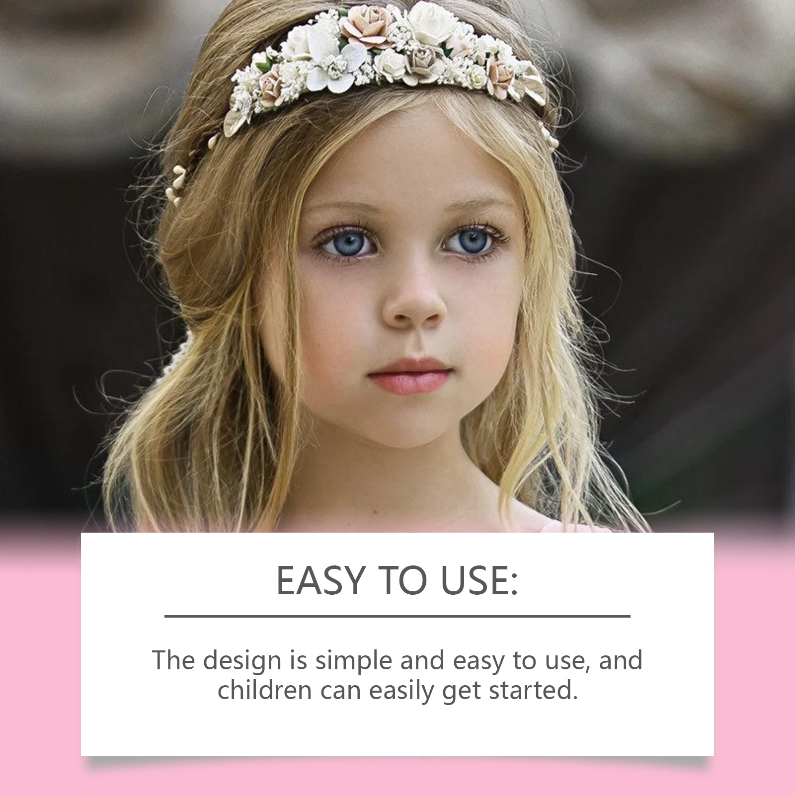 Wiieey Children's Makeup Gift Box, Fun for Kids Girls with Lipstick, Eyeshadow, and Makeup Set