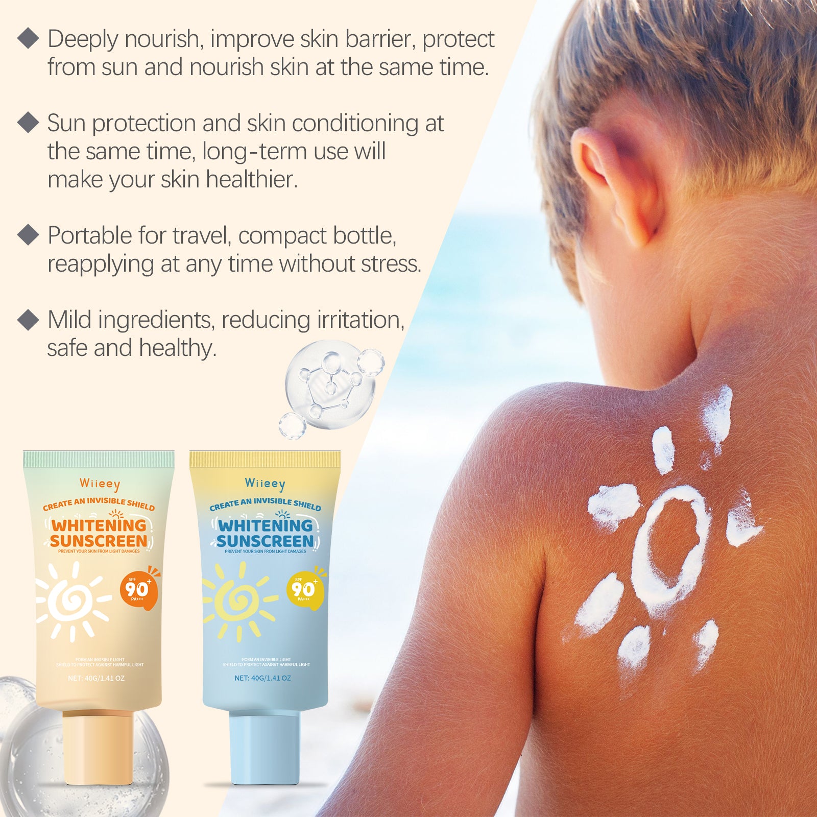 Wiieey Oil-Control Protection Cream, Refreshing and Moisturizing for Daily Hydration and Skin Protection