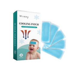 Wiieey Summer Cooling Ice Patch, Portable and Refreshing Cold Compress for Forehead, Military Training, and Heatstroke Prevention