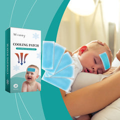 Wiieey Summer Cooling Ice Patch, Portable and Refreshing Cold Compress for Forehead, Military Training, and Heatstroke Prevention