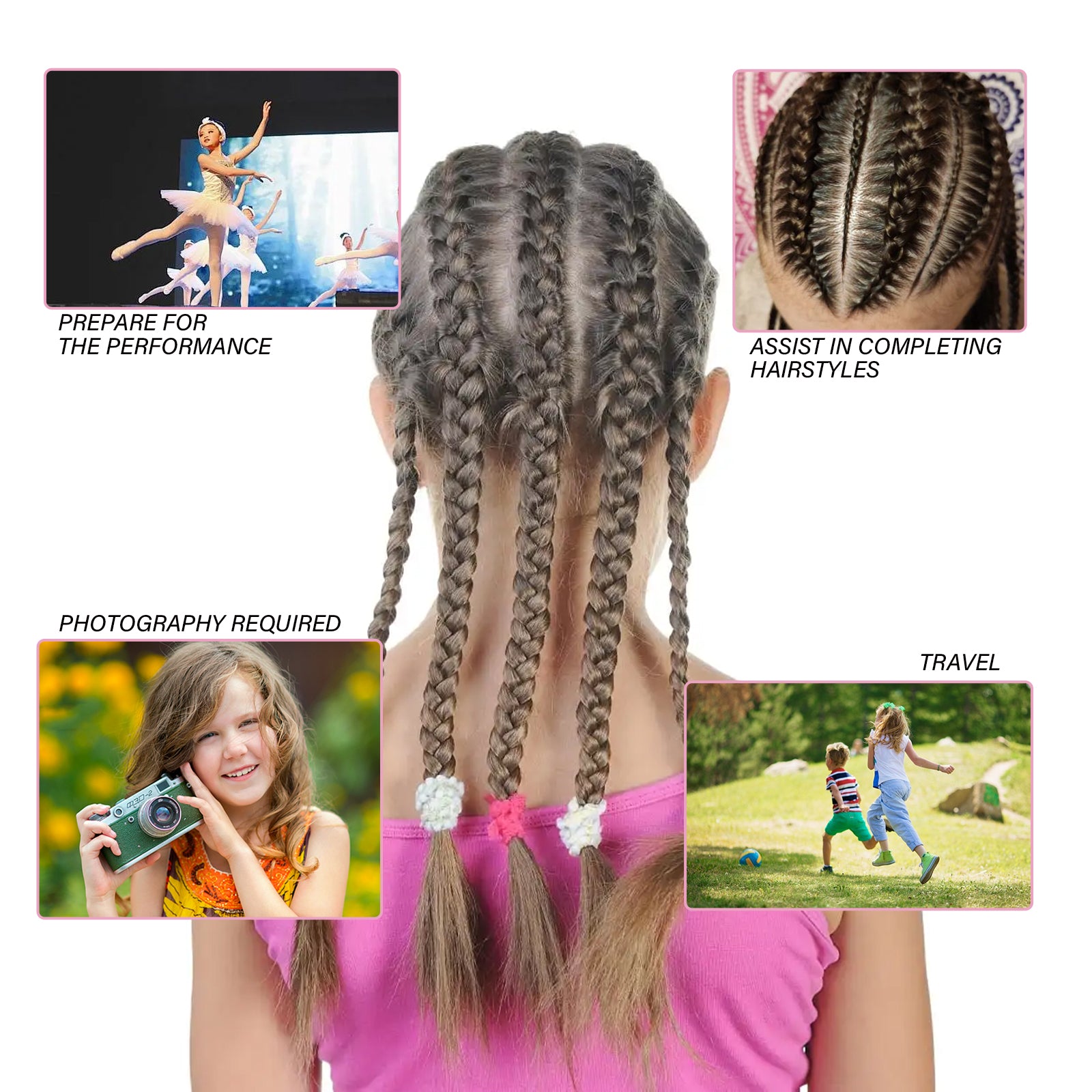Wiieey Sakura-flavored Hair Styling Stick, Keeps Hair Styled and Moisturized, Soothes Frizz