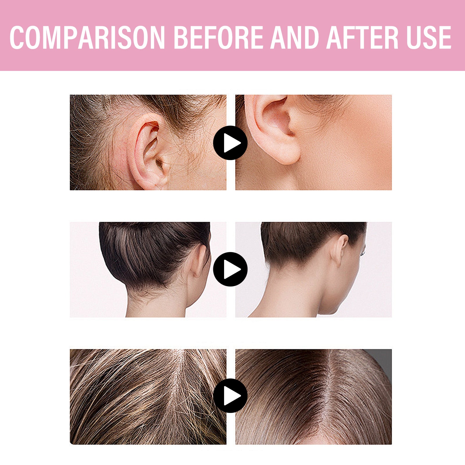 Wiieey Sakura-flavored Hair Styling Stick, Keeps Hair Styled and Moisturized, Soothes Frizz