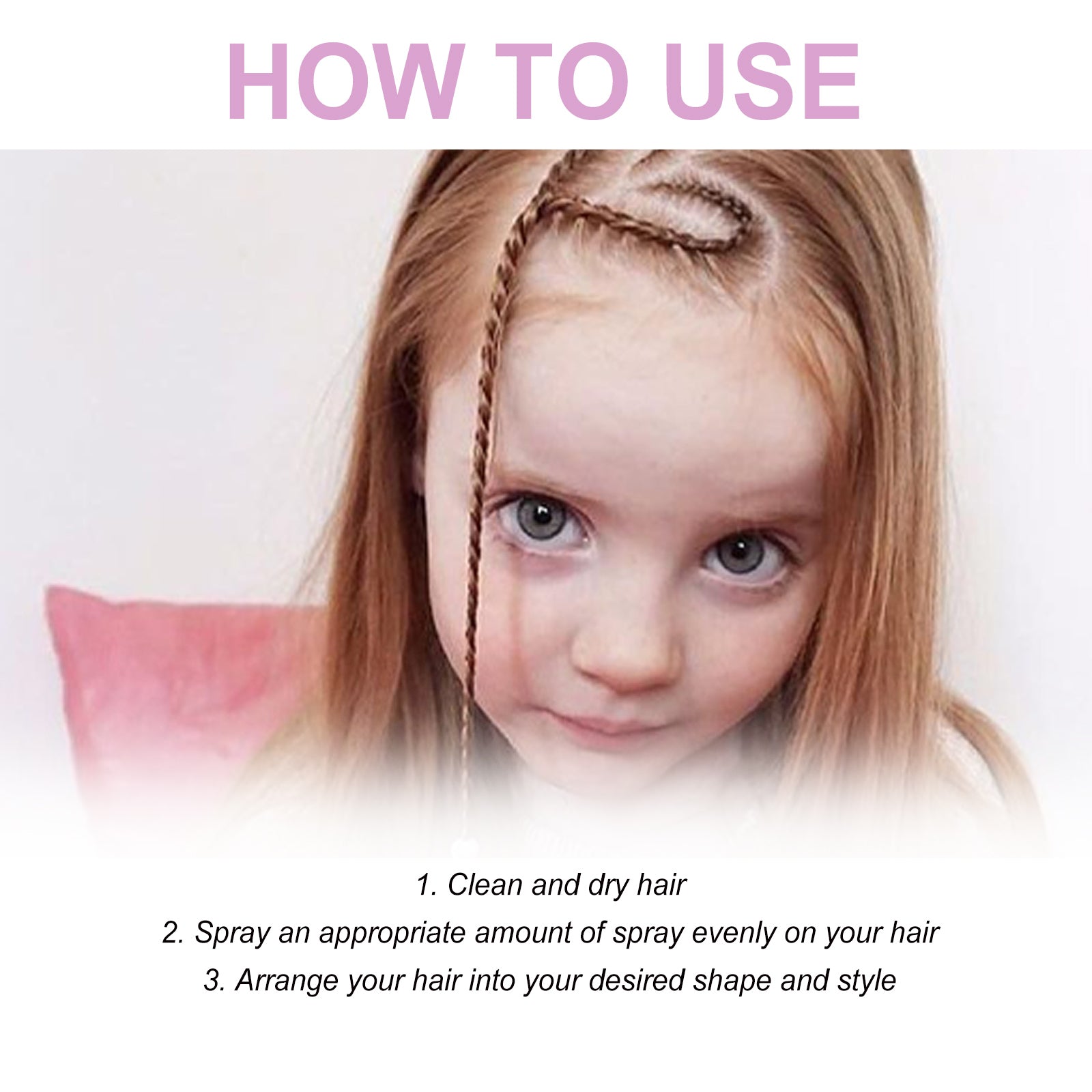 Wiieey Hair Fixing Spray, Long-lasting Moisturizing and Styling with a Pleasant Fragrance