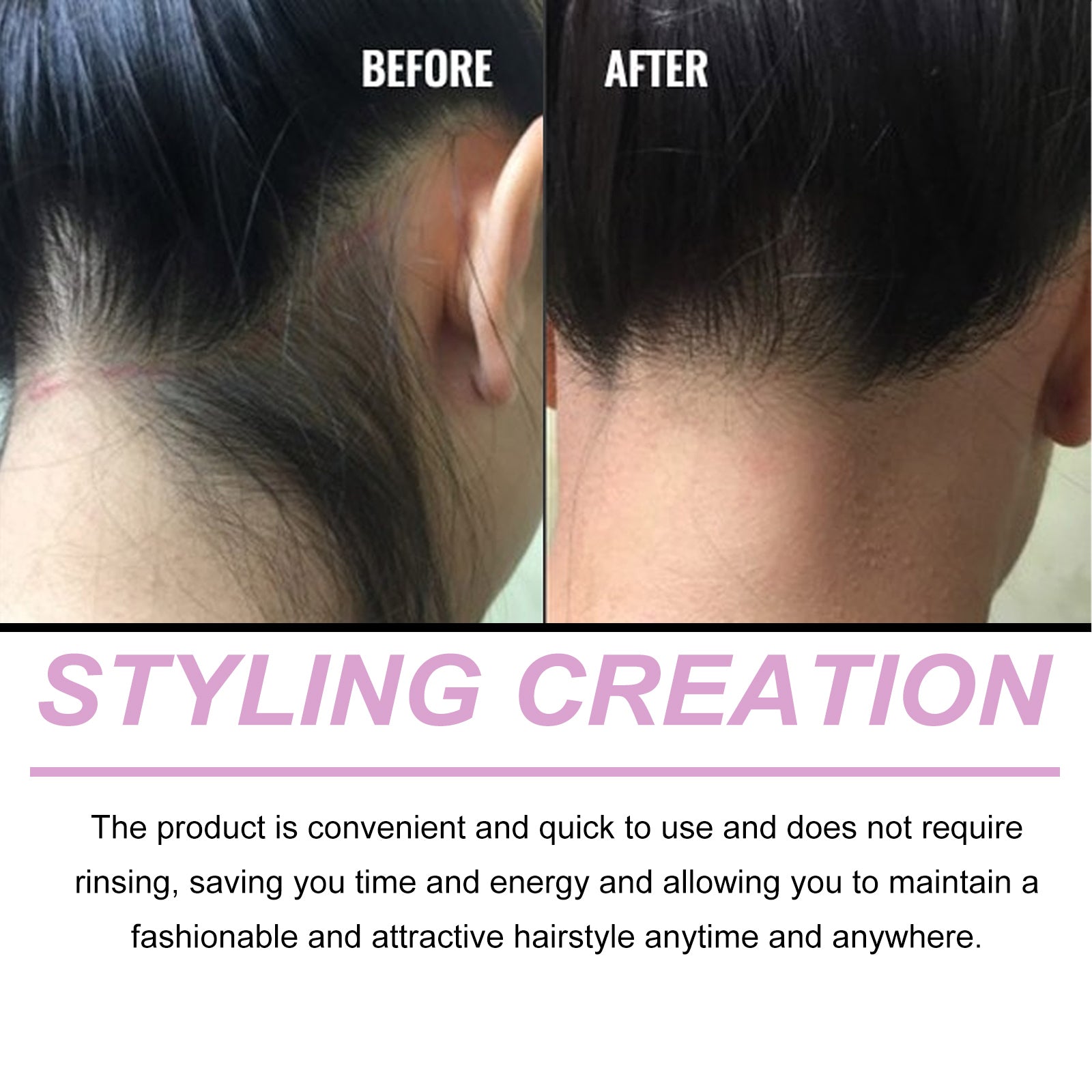 Wiieey Hair Fixing Spray, Long-lasting Moisturizing and Styling with a Pleasant Fragrance