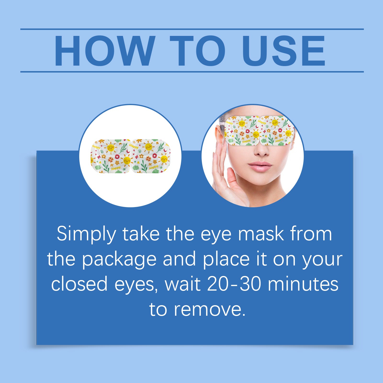 Wiieey Sleep Steam Eye Mask, Gentle Warm Compress to Relieve Eye Fatigue and Improve Sleep Quality