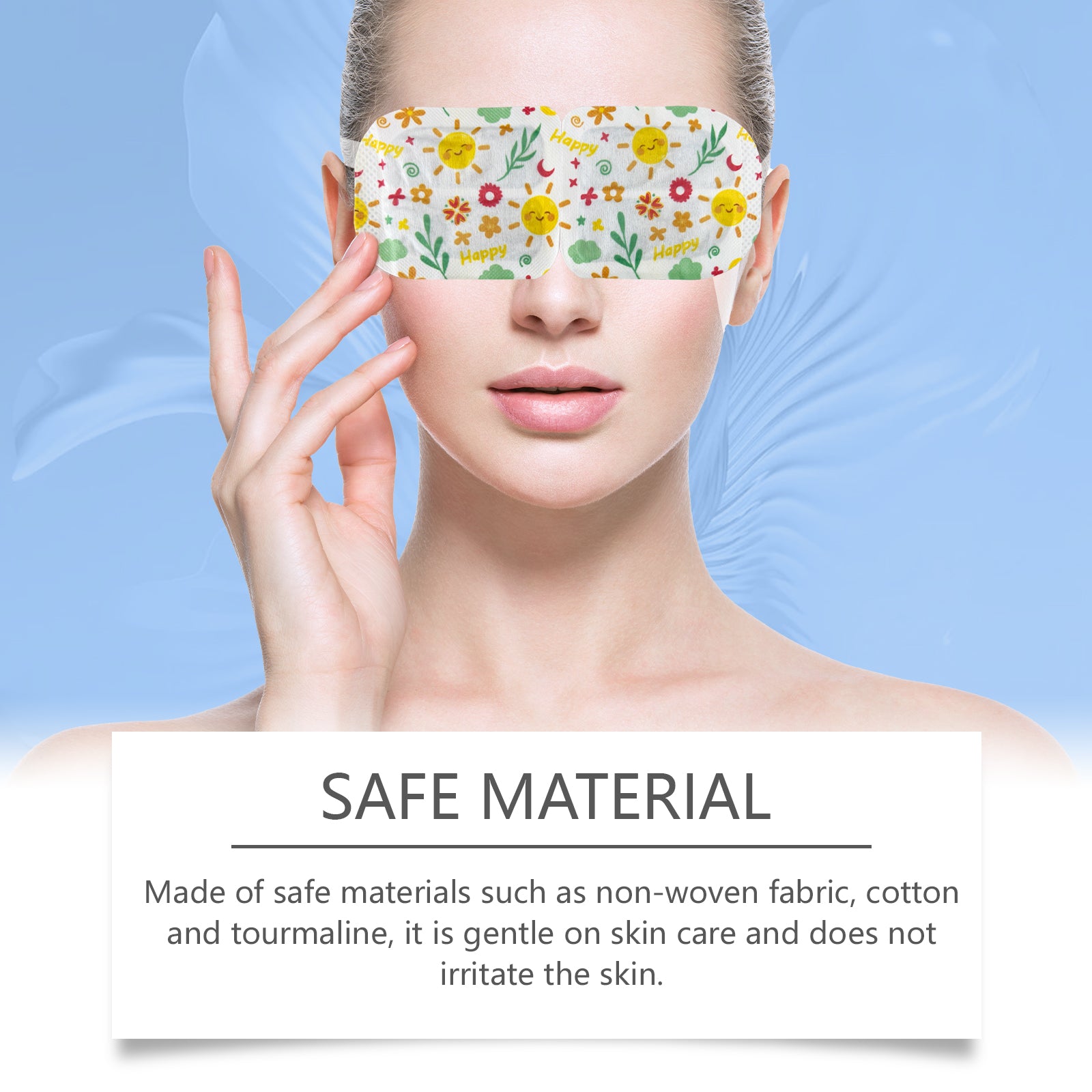 Wiieey Sleep Steam Eye Mask, Gentle Warm Compress to Relieve Eye Fatigue and Improve Sleep Quality