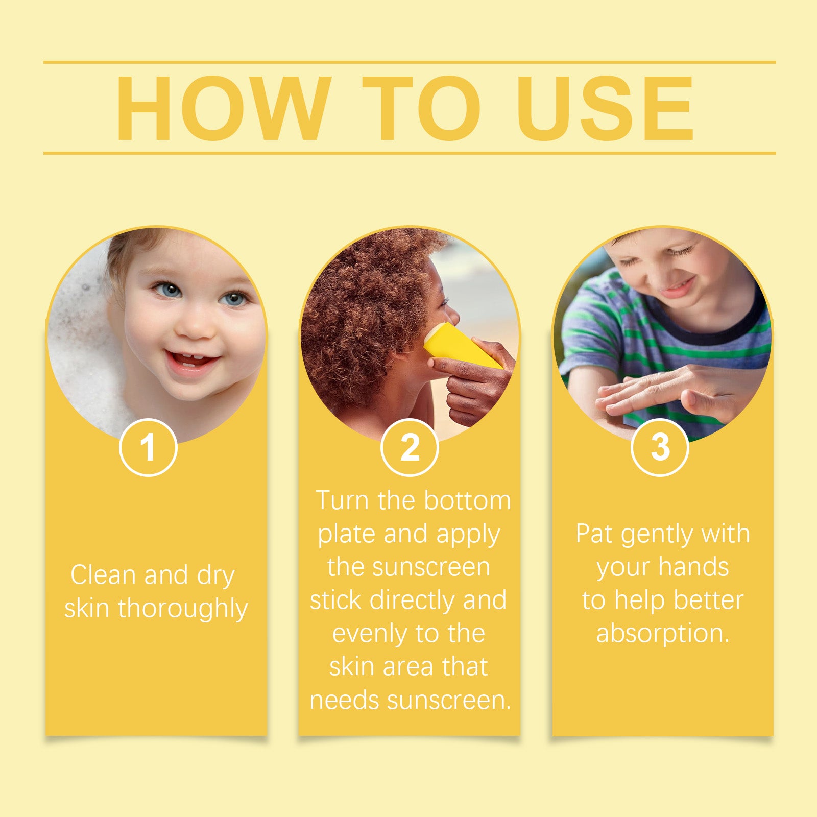 Wiieey Children's UV Protection Stick, Refreshing, Non-Sticky, and Long-lasting Waterproof and Anti-Sweat Protection