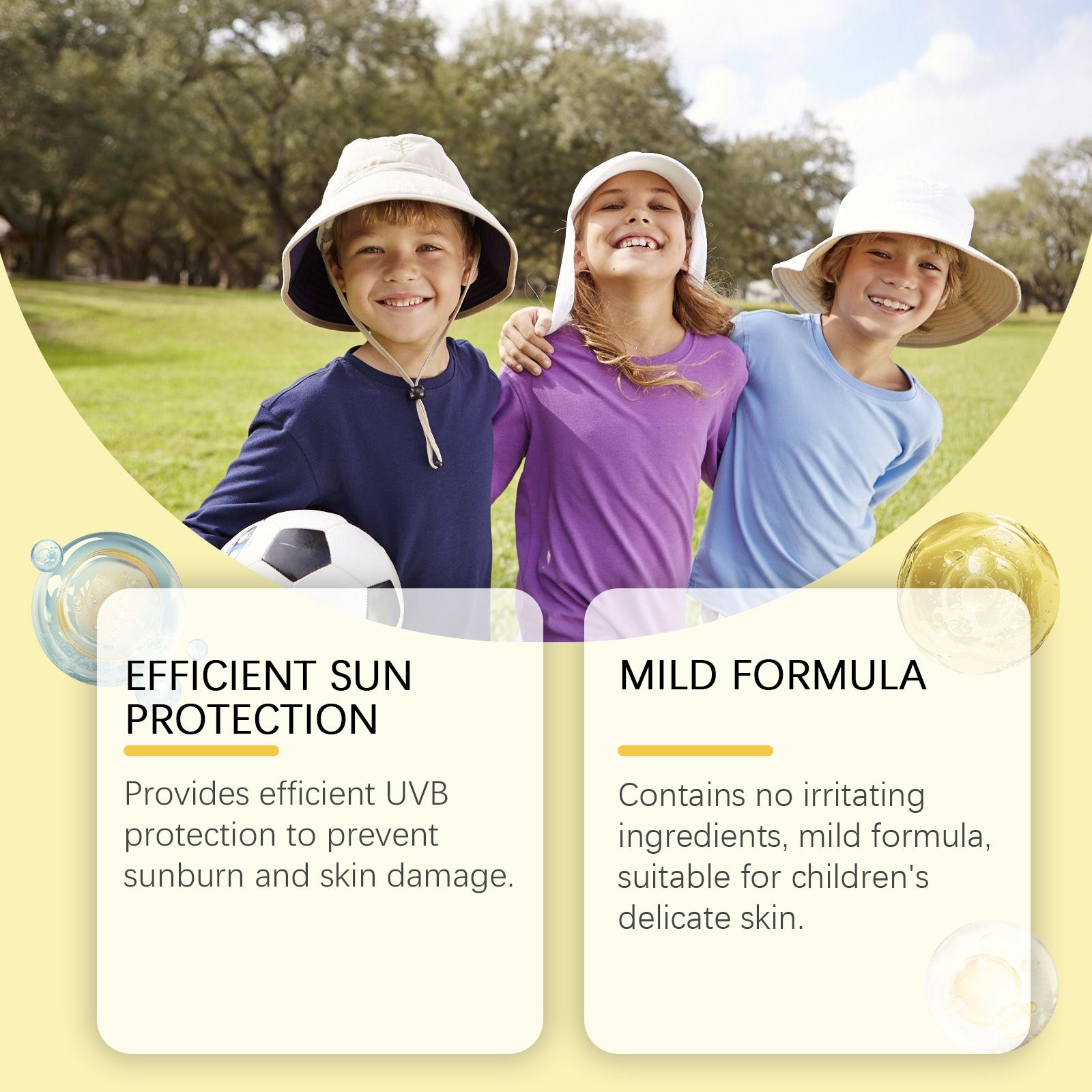 Wiieey Children's UV Protection Stick, Refreshing, Non-Sticky, and Long-lasting Waterproof and Anti-Sweat Protection