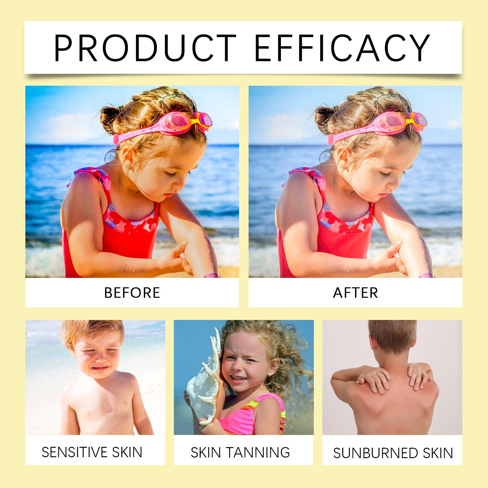 Wiieey Children's UV Protection Stick, Refreshing, Non-Sticky, and Long-lasting Waterproof and Anti-Sweat Protection